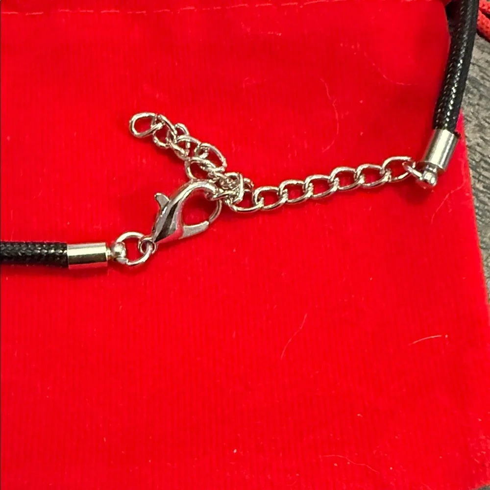 Silver Pendant Necklace with Inspirational Quote - Picture 5 of 5